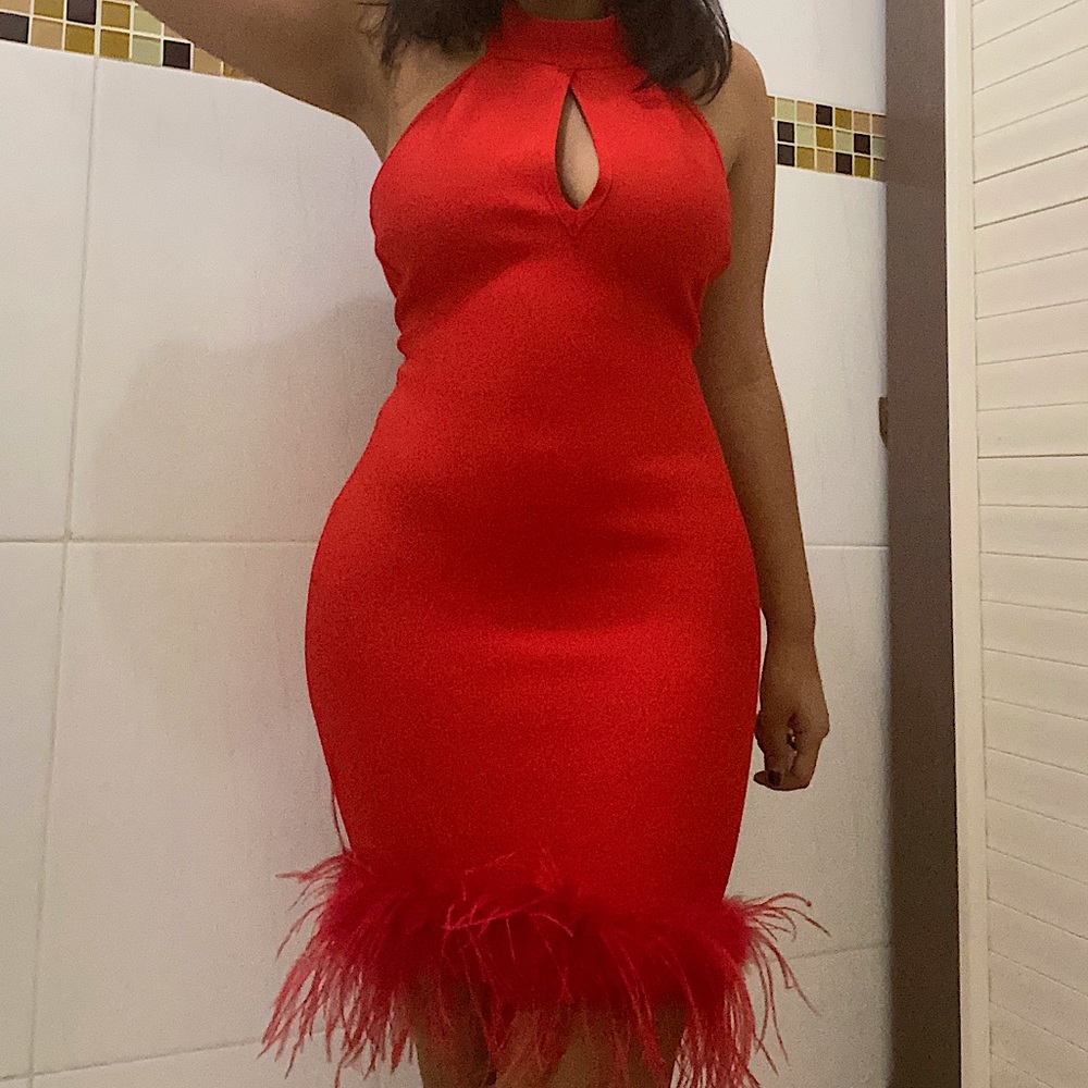 Red dress